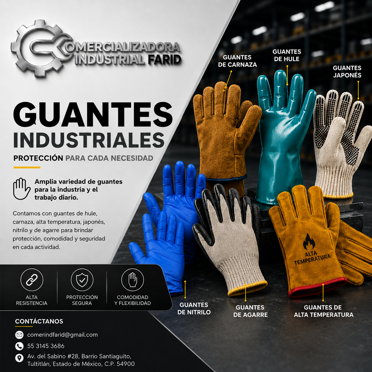 Guantes industriales