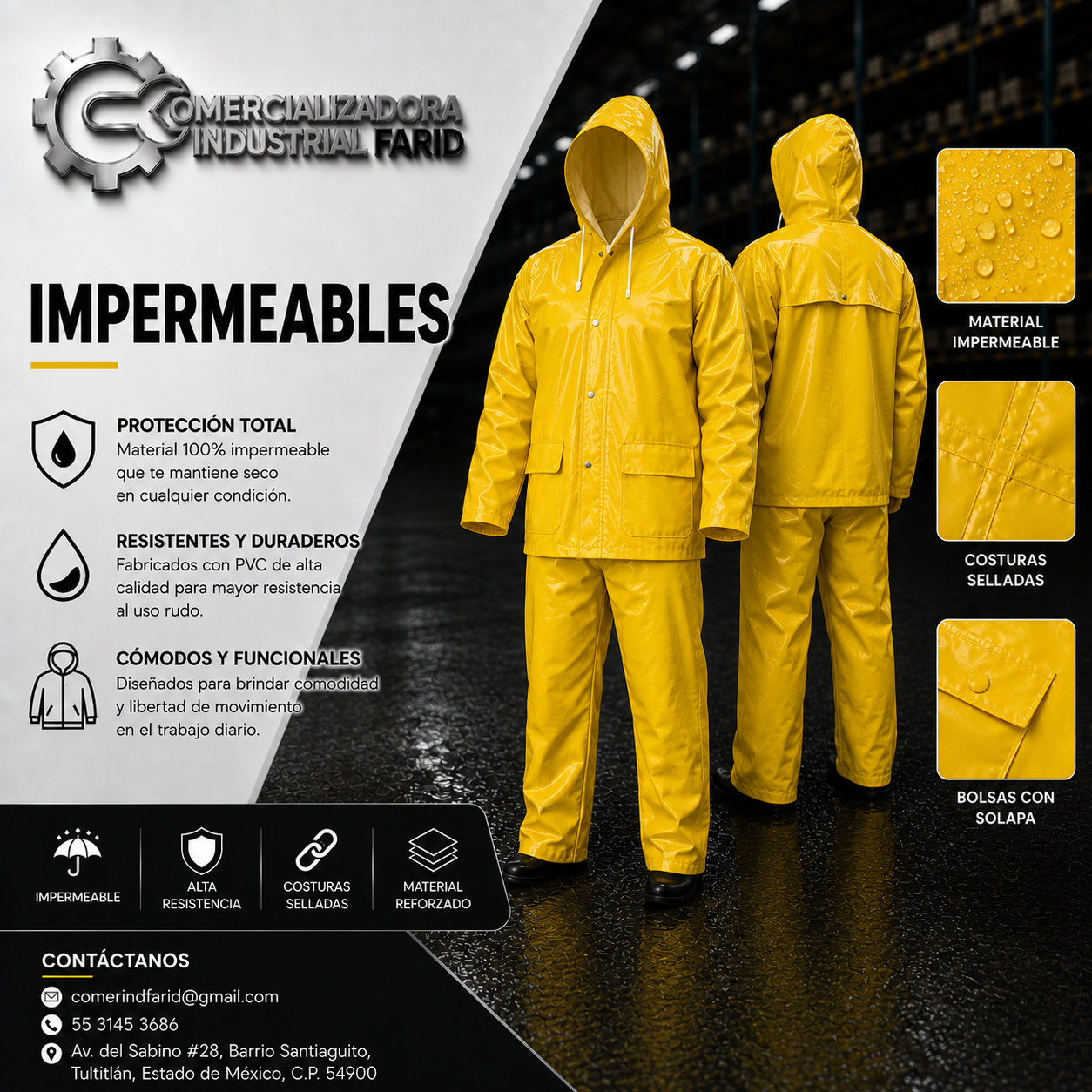 Impermeables industriales